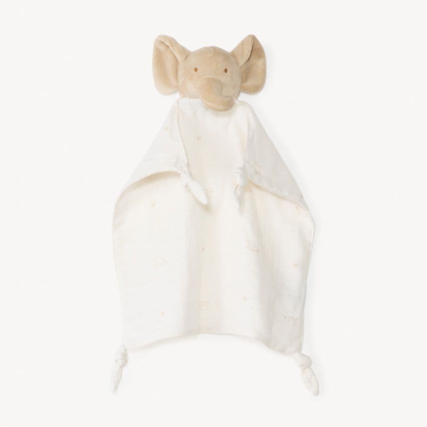 Orchestra Doudou mouchoir noué éléphant pour bébé - Beige - Doudous et peluches - Éveil et jeux