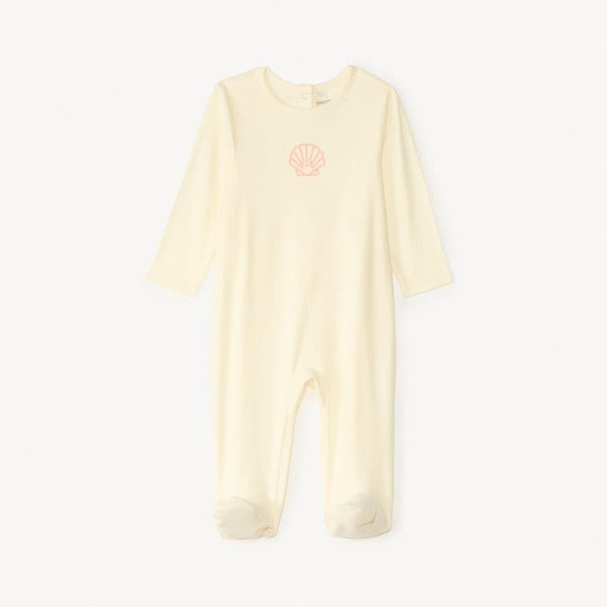 Orchestra Dors-bien en jersey avec broderie pour bébé fille - Ecru - 1 mois - Pyjama, dors bien - Bébé fille