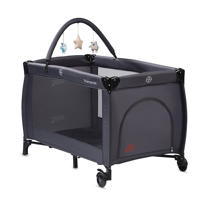 PREMAMAN Arche de jeux pour lit de voyage - Bleu - Lits de voyage - Voyages