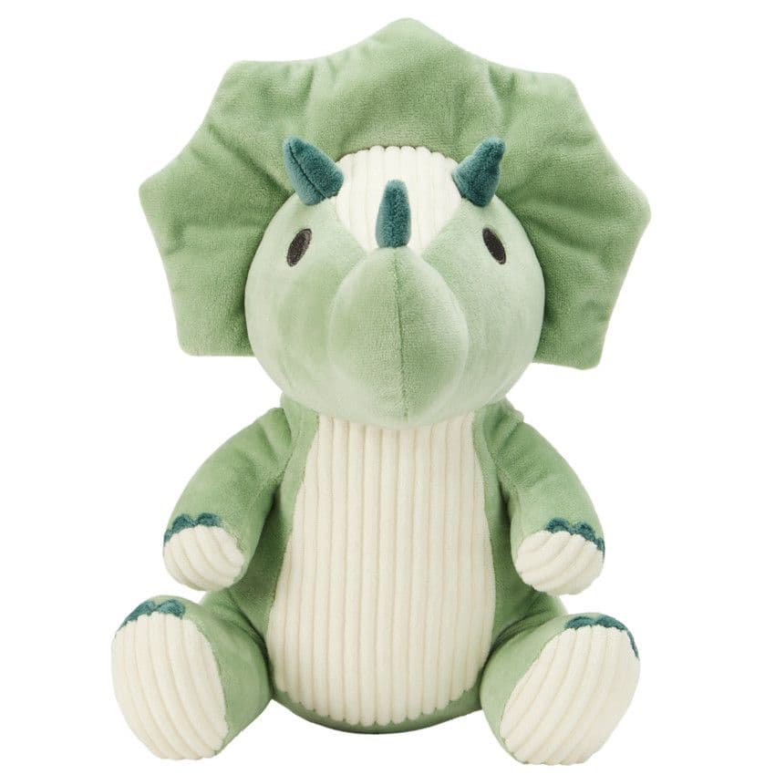 PREMAMAN Peluche Carlos le tricératops 30 cm - Vert - Doudous et peluches - Éveil et jeux