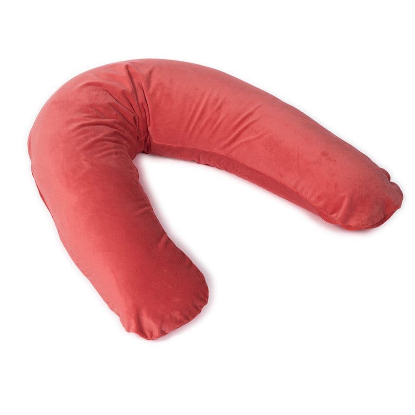 Babycare Housse coussin d'allaitement Supple Feed en polaire - Corail - Blanc - Coussins allaitement - Sommeil