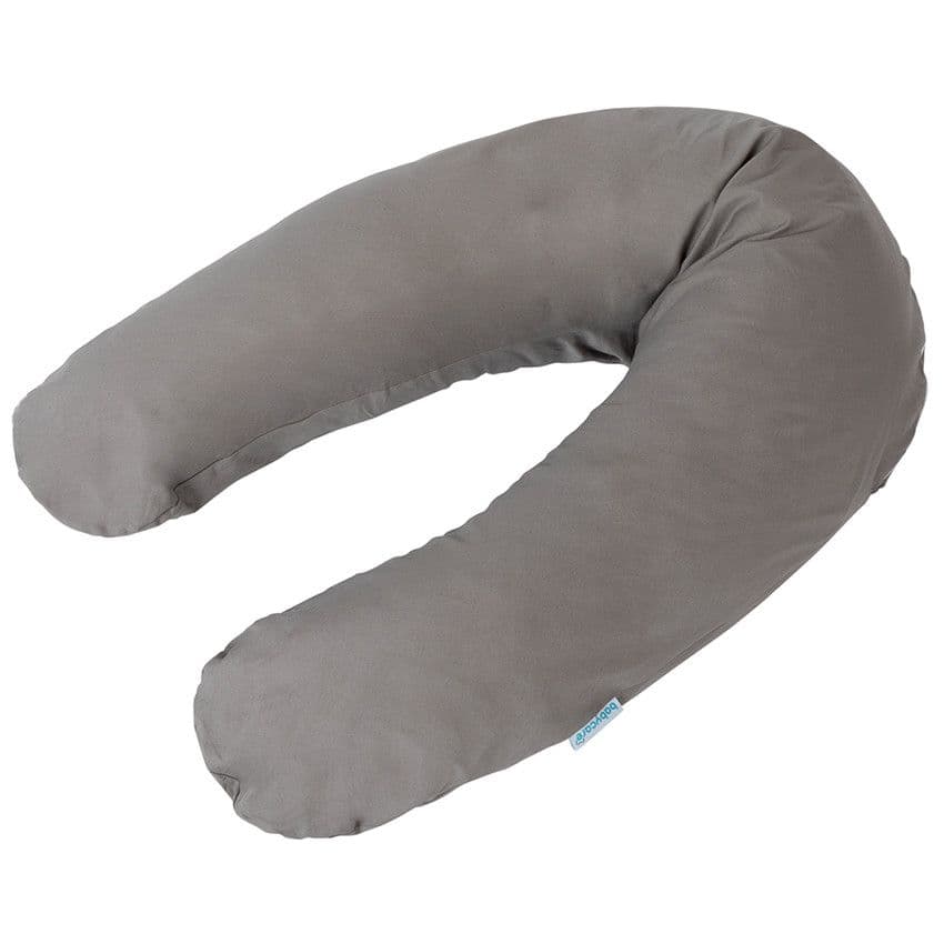 Babycare Coussin d'allaitement et de maternité microfibres 150cm - Gris - Bleu - Coussins allaitement - Sommeil