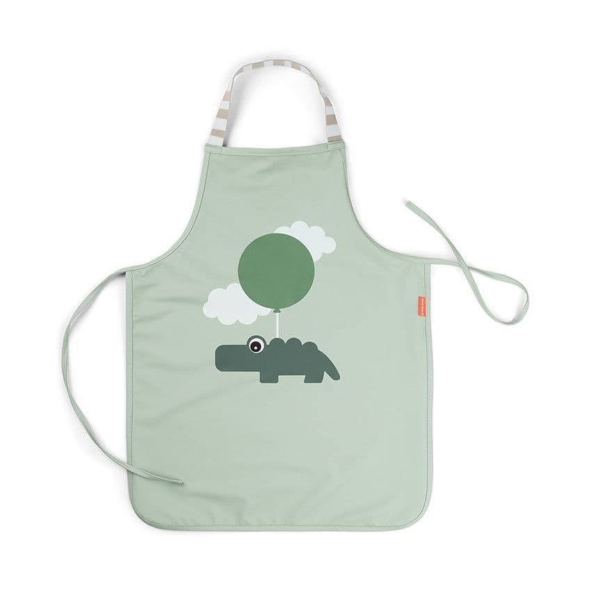DONE BY DEER Tablier de cuisine imperméable Happy Clouds vert - Bleu - Bavoirs - Repas