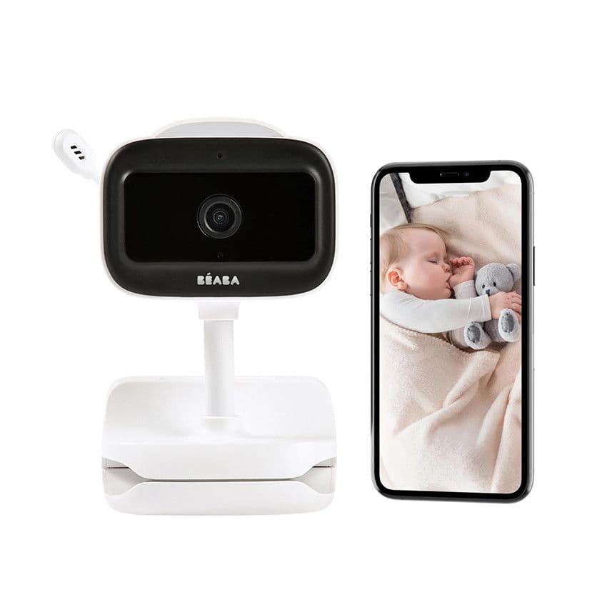 BEABA Babyphone vidéo caméra Zen Nomad Blanc - Bleu - Babyphone  - Sécurité