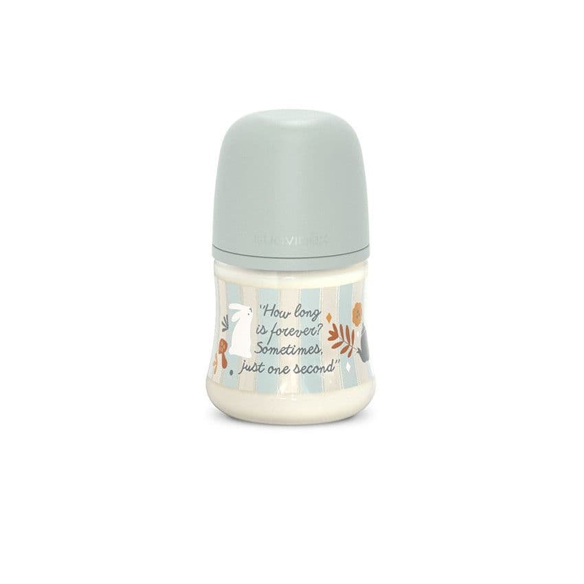 SUAVINEX Biberon avec tétine symétrique SX Pro S 150ml Wonderland rayé bleu - Bleu - Biberonnerie - Repas