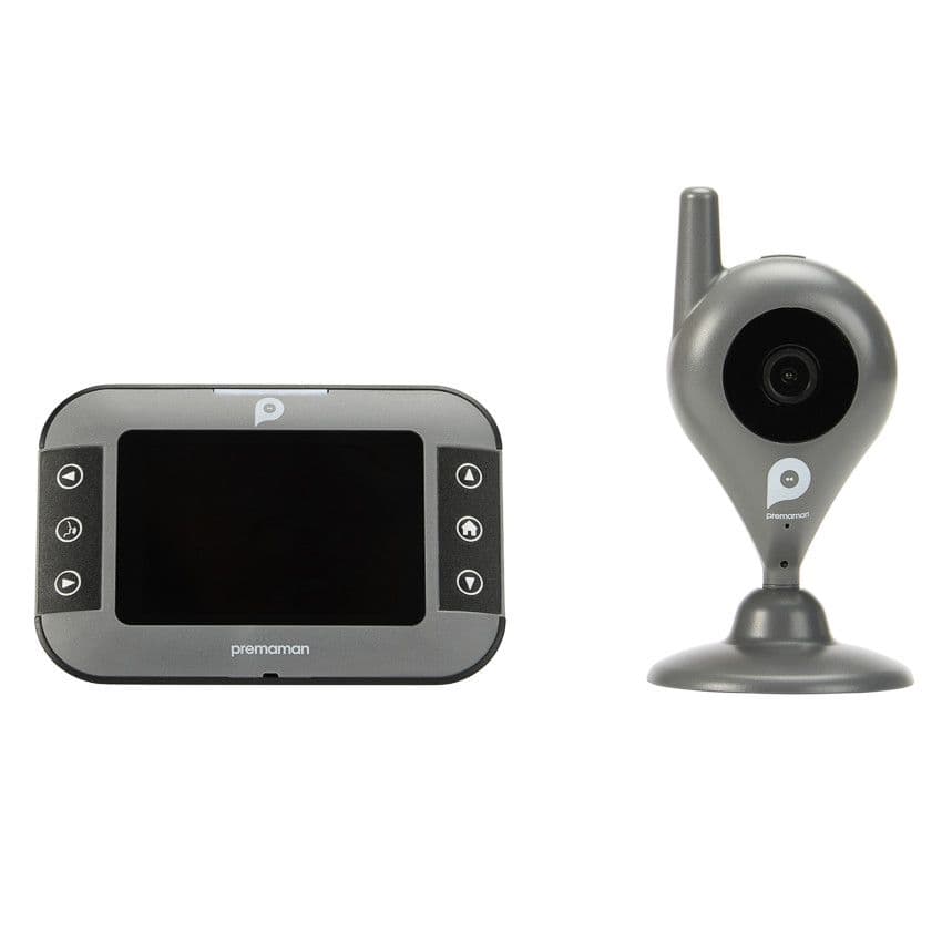 PREMAMAN Babyphone vidéo Buddy 2.0 gris - Bleu - Babyphone  - Sécurité