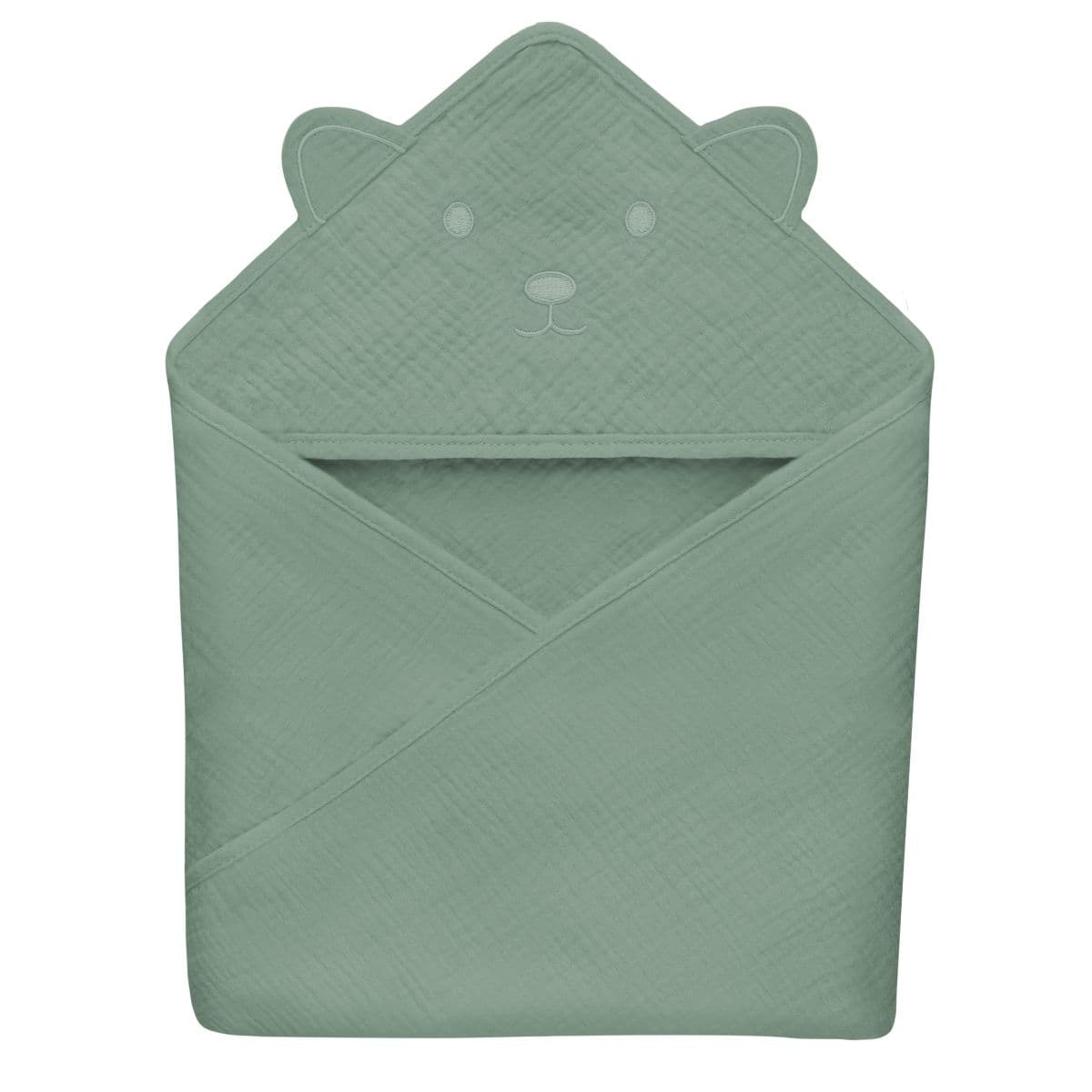 LIONELO Serviette de bain avec capuchon - Vert - - Sorties de bain - Bain