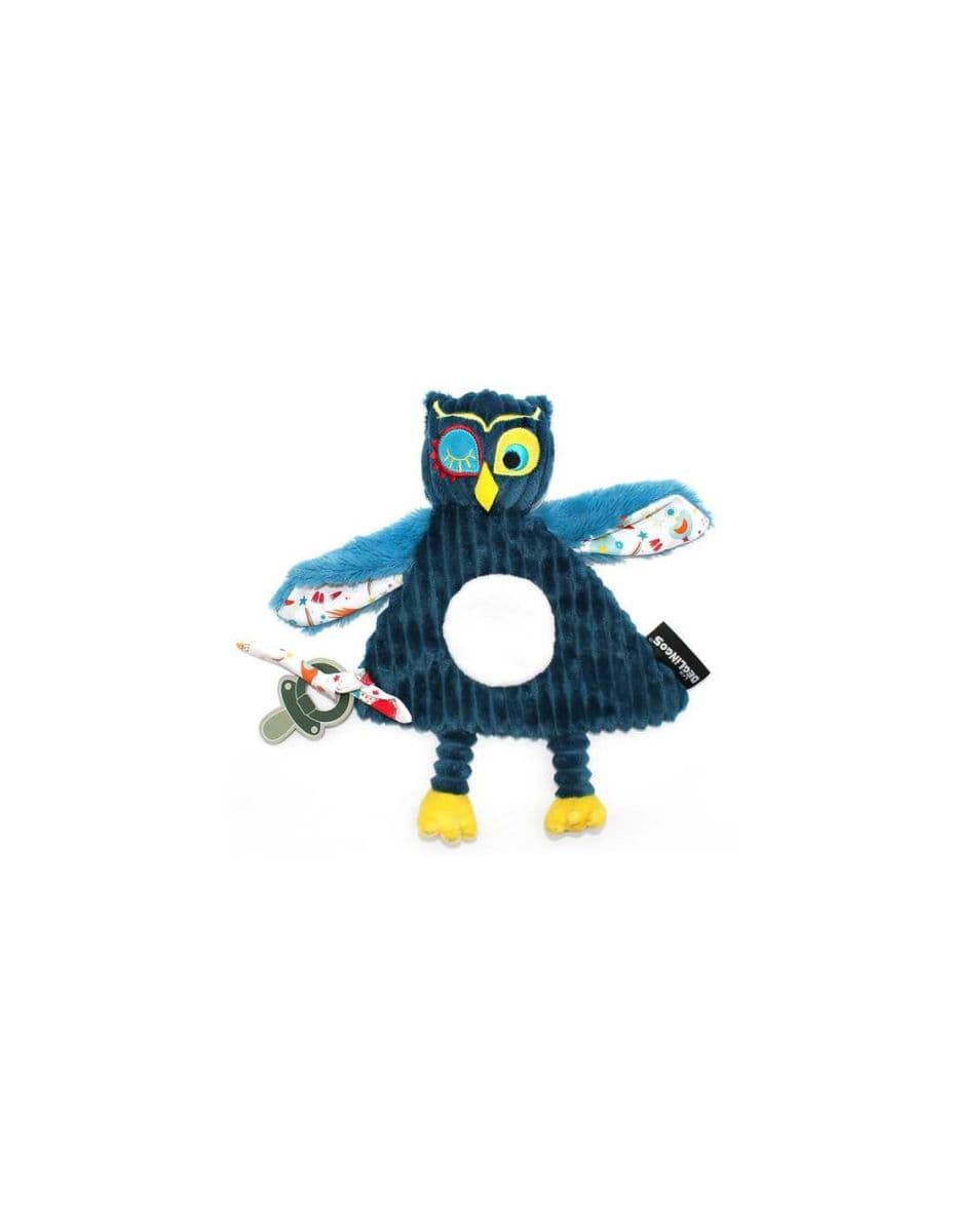 Deglingos Doudou Astros le hibou - Bleu - Doudous et peluches - Éveil et jeux